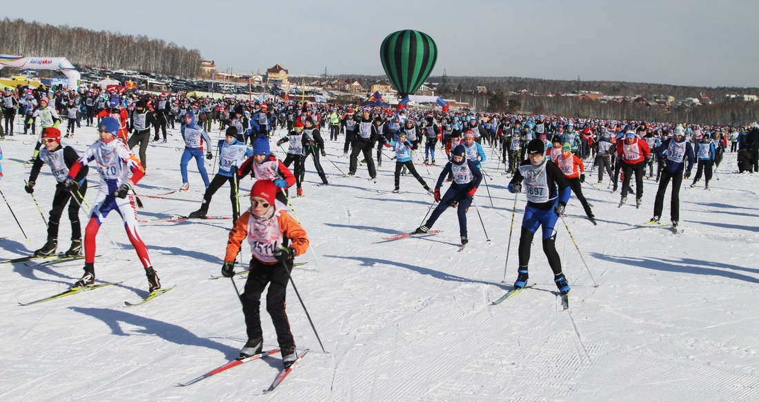 Участники "Лыжни России — 2019"